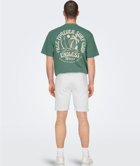 Bermudas vaqueras blancas hombre cómodas para el día a día España