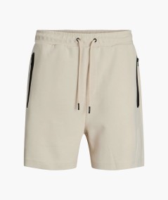 Shorts beige hombre algodón y poliéster transpirables España