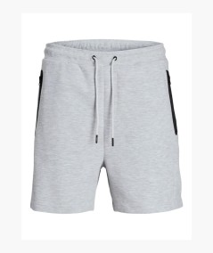 Bermudas gris hombre cintura elástica y cordón ajustable España