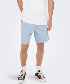 Shorts vaqueros ácido hombre Only & Sons estilo verano en España