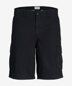 Pantalones cortos cargo negros hombre estilo casual España