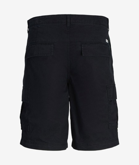 Bermudas cargo negras hombre algodón 100% cómodas España