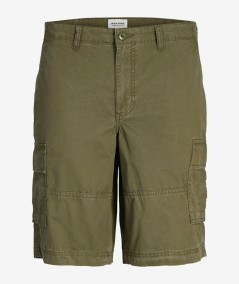 Bermudas kaki cargo hombre ajuste cómodo España
