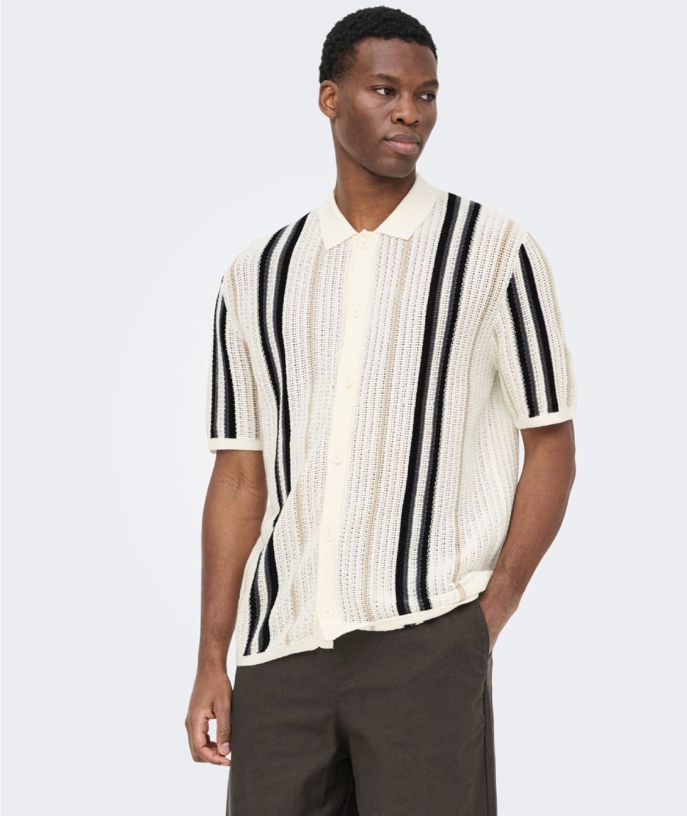 Jersey polo crudo hombre Only & Sons manga corta España