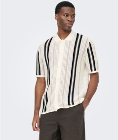 Jersey polo crudo hombre Only & Sons manga corta España