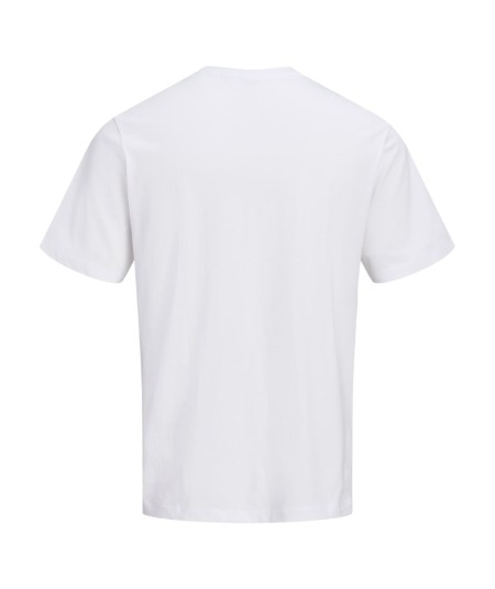 Camiseta blanca hombre Jack & Jones algodón orgánico España