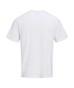 Camiseta blanca hombre cuello redondo casual España