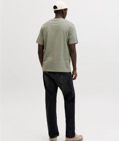 Camiseta kaki hombre cuello redondo casual España