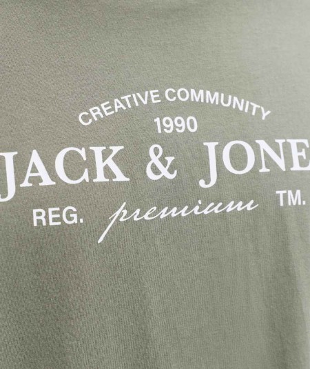 Camiseta kaki hombre Jack & Jones algodón orgánico España