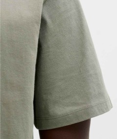 Camiseta kaki hombre con estampado frontal España