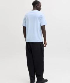 Camiseta básica azul hombre manga corta España