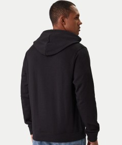 Hoodie negro hombre algodón suave España