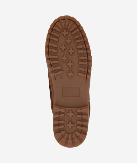 Zapatos coñac hombre Jack & Jones modelo 12285236 de cuero España