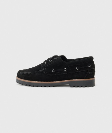 Zapatos negros hombre Jack & Jones modelo 12285236 de cuero España
