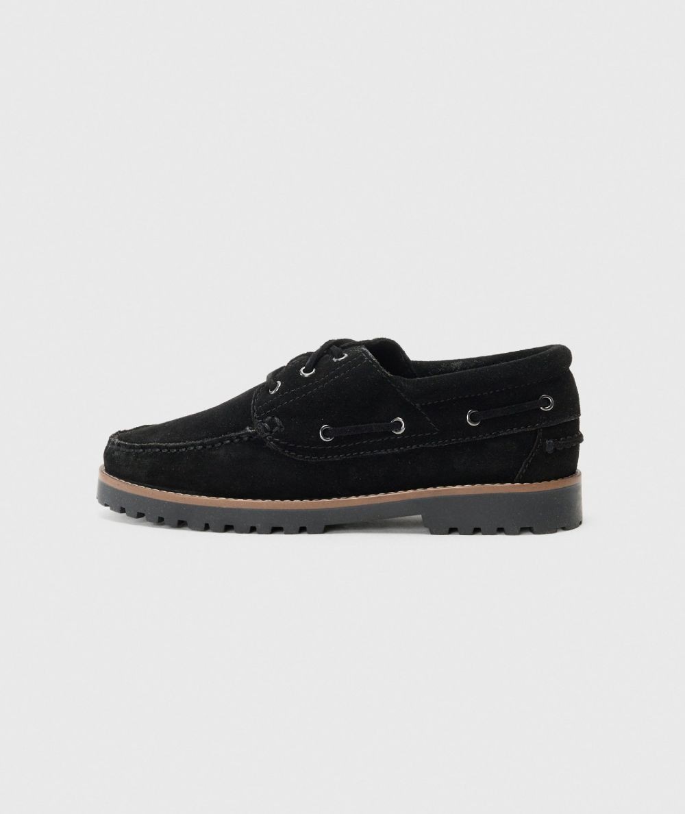 Zapatos negros hombre Jack & Jones modelo 12285236 de cuero España
