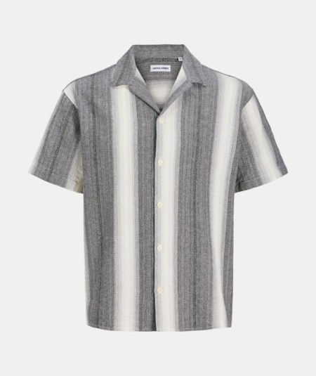 Camisa negra hombre Jack & Jones modelo 12289794 manga corta España