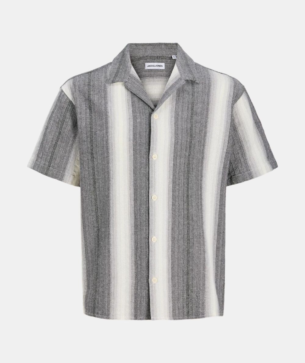 Camisa negra hombre Jack & Jones modelo 12289794 manga corta España