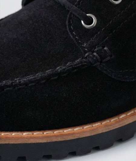 Zapatos negros hombre Jack & Jones modelo 12285236 de cuero España
