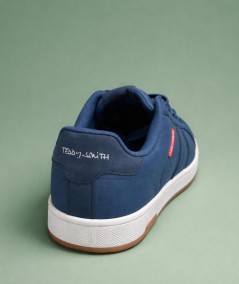 Deportivas azules hombre material sintético y textil España