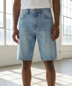 Bermuda azul hombre algodón suave y cómodo España