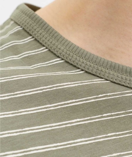 Camiseta beige hombre cuello redondo manga corta cómoda España