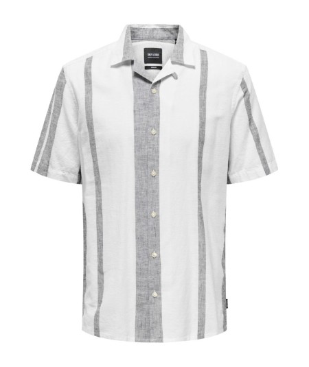 Camisa crudo hombre Only & Sons modelo 22026109 cuello cubano España