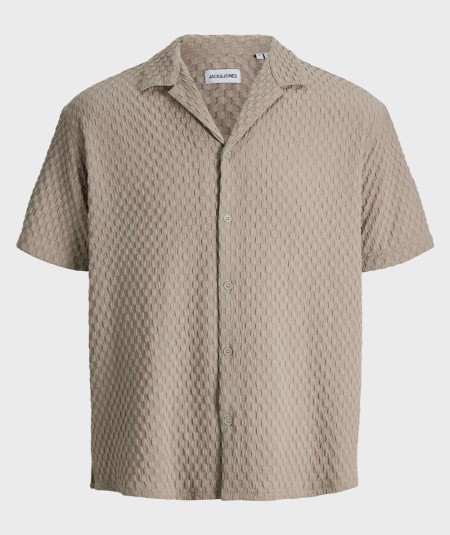 Camisa string hombre Jack & Jones tejido seersucker verano España
