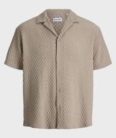 Camisa string hombre Jack & Jones tejido seersucker verano España