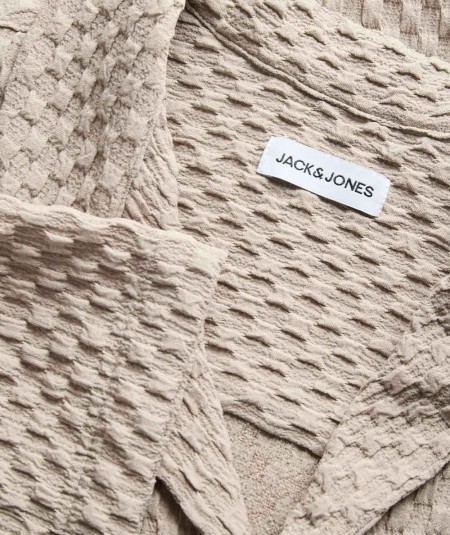 Camisa string hombre Jack & Jones tejido seersucker verano España