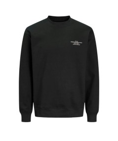 Sudadera negra hombre Jack & Jones modelo 12261386 cuello redondo España