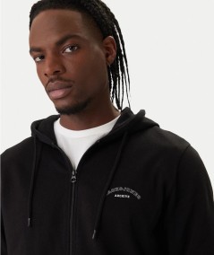 Sudadera negra hombre ajuste regular cómoda España