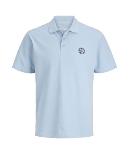 Polo azul hombre Jack & Jones modelo 12288108 cuello mandarín España
