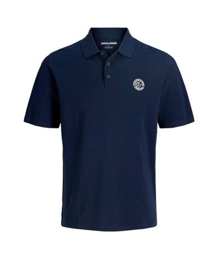 Polo azul marino hombre Jack & Jones modelo 12288108 cuello mandarín España