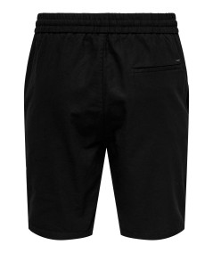 Bermuda negra hombre corte regular moderno España