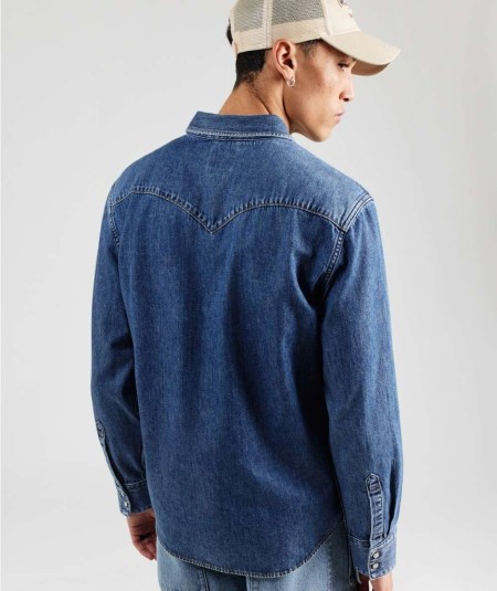 Camisa denim hombre efecto lavado estilo casual España