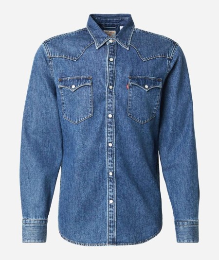 Camisa denim hombre efecto lavado estilo casual España