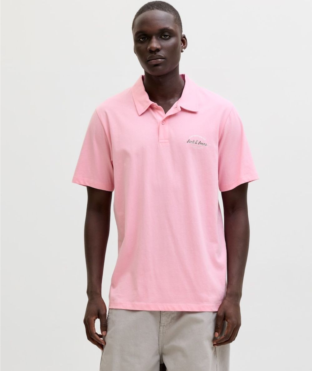 Polo Hombre Jack & Jones Algodón Logo Casual  12288118