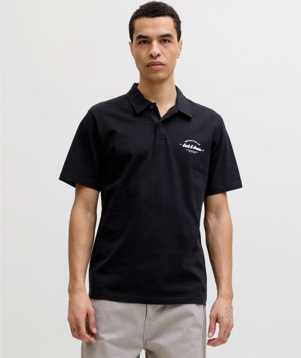 Polo Hombre Jack & Jones Algodón Logo Casual  12288118