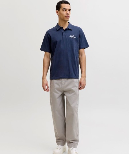 Polo Hombre Jack & Jones Algodón Logo Casual  12288118