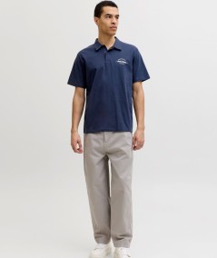 Polo Hombre Jack & Jones Algodón Logo Casual  12288118