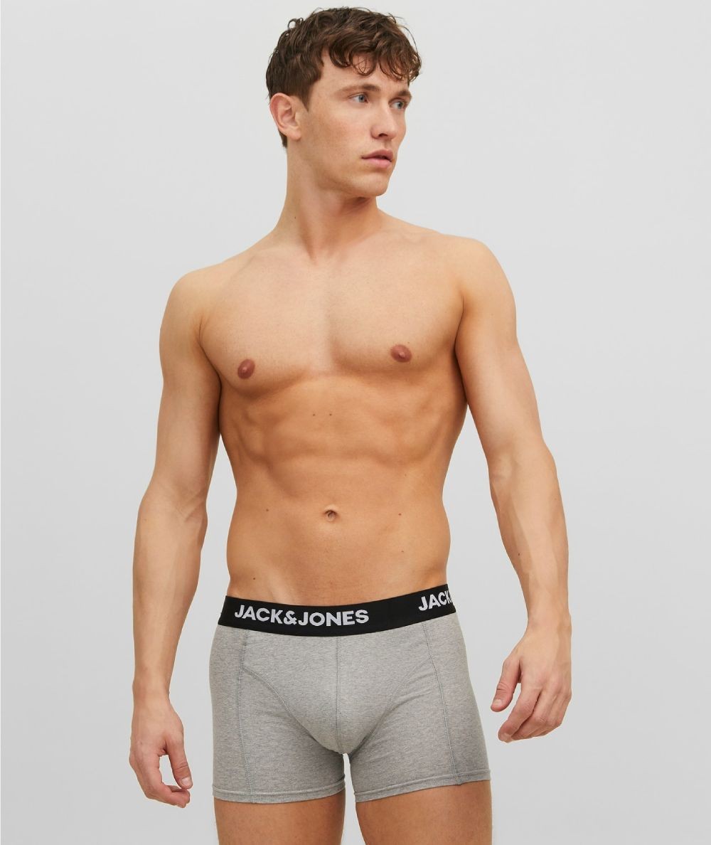 Pack 3 Bóxers Hombre Jack & Jones Algodón Elástico  12160750