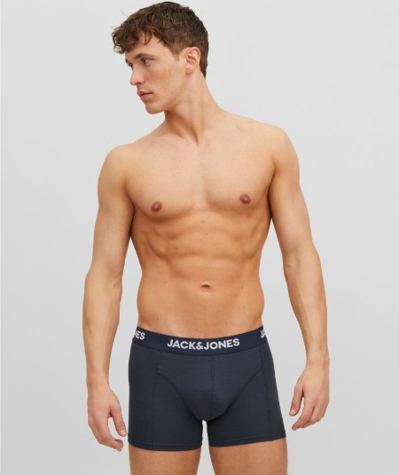 Pack 3 Bóxers Hombre Jack & Jones Algodón Elástico  12160750