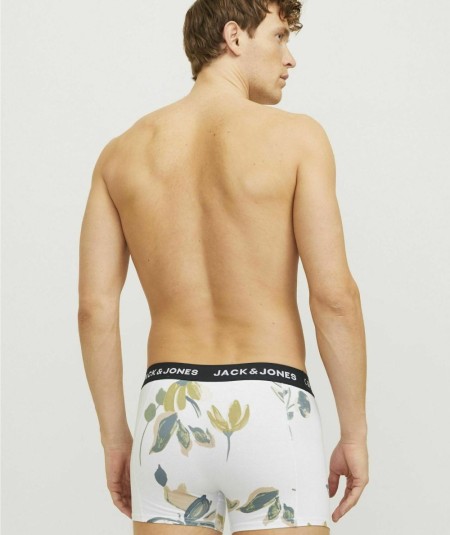 Pack de 3 boxers para hombre Jack and Jones 12273114 en algodón elástico suave y transpirable con cinturilla cómoda ideal para 