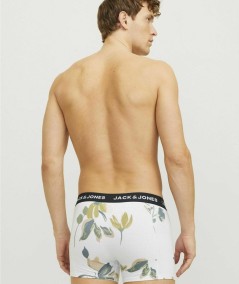 Pack de 3 boxers para hombre Jack and Jones 12273114 en algodón elástico suave y transpirable con cinturilla cómoda ideal para 