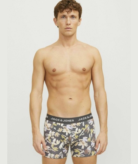 Pack de 3 boxers para hombre Jack and Jones 12273114 en algodón elástico suave y transpirable con cinturilla cómoda ideal para 