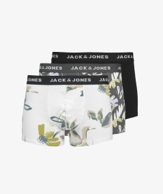 Pack de 3 boxers para hombre Jack and Jones 12273114 en algodón elástico suave y transpirable con cinturilla cómoda ideal para 