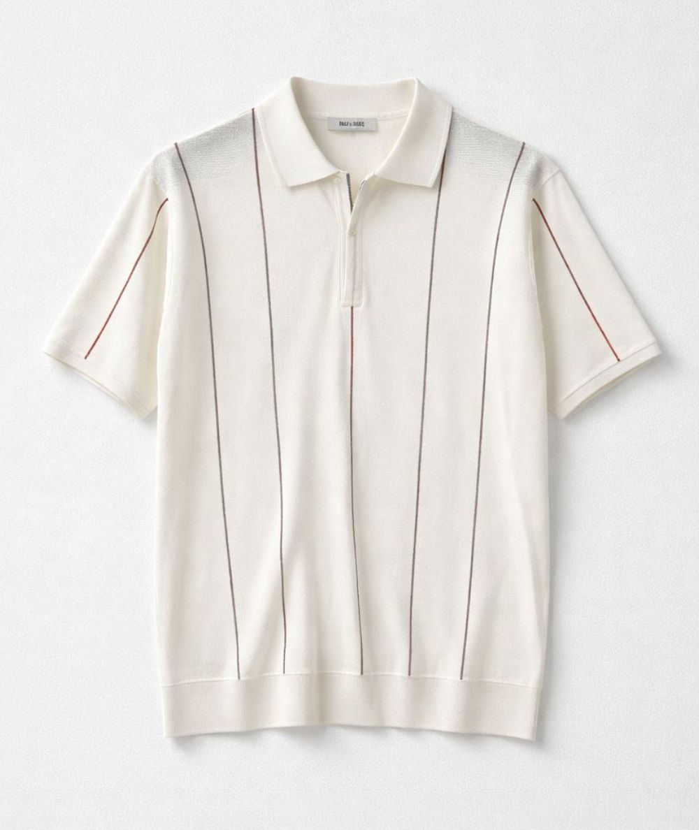 Polo Hombre con Cremallera Estampado de Rayas  Only & Sons Onswyler Primavera/Verano