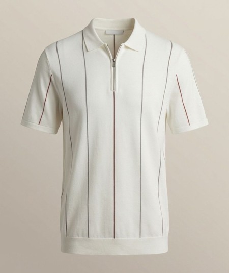 Polo Hombre con Cremallera Estampado de Rayas  Only & Sons Onswyler Primavera/Verano