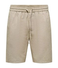 Short Hombre Only & Sons Lino Algodón Cintura Elástica  22024967