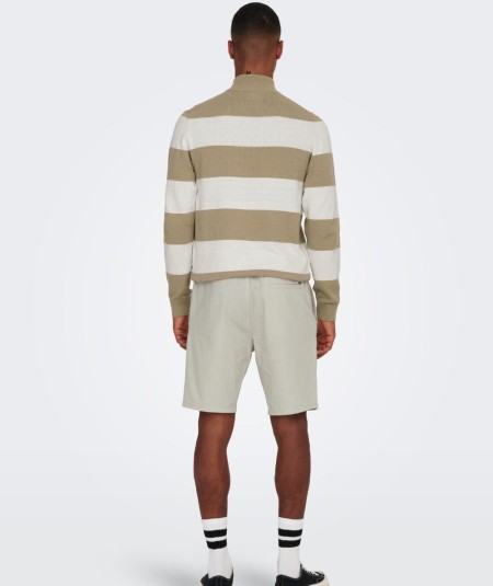 Short Hombre Only & Sons Lino Algodón Cintura Elástica  22024967